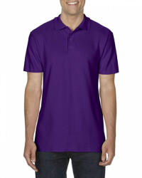 Gildan Férfi galléros póló Gildan GI64800 Softstyle Adult Double piqué polo -4XL, Purple