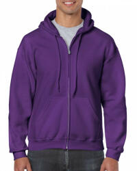 Gildan Uniszex kapucnis pulóver Gildan GI18600 Heavy Blend Adult Full Zip Hooded Sweatshirt -2XL, Purple