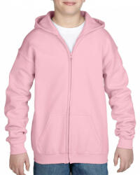 Gildan Gyerek kapucnis pulóver Gildan GIB18600 Heavy Blend Youth Full Zip Hooded Sweatshirt -M, Light Pink