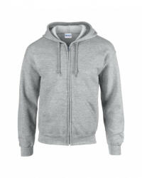 Gildan Uniszex kapucnis pulóver Gildan GI18600 Heavy Blend Adult Full Zip Hooded Sweatshirt -2XL, Sport Grey