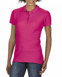 Gildan Női galléros póló Gildan GIL85800 premium Cotton Ladies' Double piqué polo -2XL, Heliconia