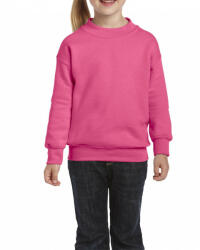 Gildan Gyerek pulóver Gildan GIB18000 Heavy Blend Youth Crewneck Sweatshirt -XS, Safety Pink