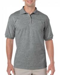 Gildan Uniszex galléros póló Gildan GI8800 Dryblend Adult Jersey polo -S, Graphite Heather