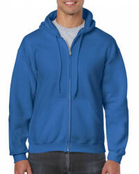 Gildan Uniszex kapucnis pulóver Gildan GI18600 Heavy Blend Adult Full Zip Hooded Sweatshirt -2XL, Royal
