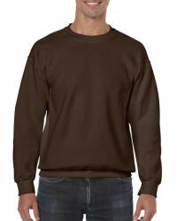 Gildan Uniszex pulóver Gildan GI18000 Heavy Blend Adult Crewneck Sweatshirt -XL, Dark Chocolate