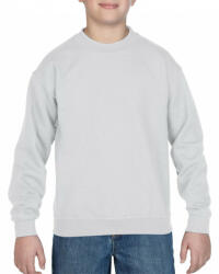 Gildan Gyerek pulóver Gildan GIB18000 Heavy Blend Youth Crewneck Sweatshirt -S, White