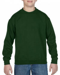 Gildan Gyerek pulóver Gildan GIB18000 Heavy Blend Youth Crewneck Sweatshirt -S, Forest Green