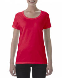 Gildan Női póló Gildan GIL64550 Softstyle Deep Scoop póló -L, Red