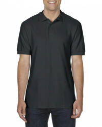 Gildan Férfi galléros póló Gildan GI85800 premium Cotton Adult Double piqué polo -M, Black