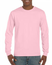 Gildan Uniszex póló Gildan GI2400 Ultra Cotton Felnőtt Hosszú Ujjú póló -4XL, Light Pink