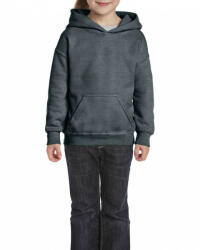 Gildan Gyerek kapucnis pulóver Gildan GIB18500 Heavy Blend Youth Hooded Sweatshirt -L, Dark Heather