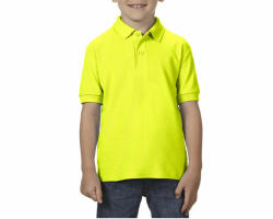 Gildan Gyerek galléros póló Gildan GIB72800 Dryblend Youth Double piqué polo Shirt -XL, Safety Green