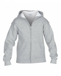 Gildan Gyerek kapucnis pulóver Gildan GIB18600 Heavy Blend Youth Full Zip Hooded Sweatshirt -M, Sport Grey