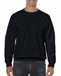 Gildan Uniszex pulóver Gildan GI18000 Heavy Blend Adult Crewneck Sweatshirt -S, Black