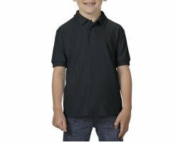Gildan Gyerek galléros póló Gildan GIB72800 Dryblend Youth Double piqué polo Shirt -S, Black