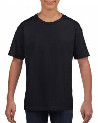 Gildan Gyerek póló Gildan GIB64000 Softstyle Youth T-Shirt -M, Black