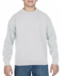 Gildan Gyerek pulóver Gildan GIB18000 Heavy Blend Youth Crewneck Sweatshirt -L, White