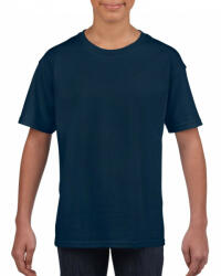 Gildan Gyerek póló Gildan GIB64000 Softstyle Youth T-Shirt -S, Navy