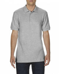 Gildan Férfi galléros póló Gildan GI85800 premium Cotton Adult Double piqué polo -L, RS Sport Grey