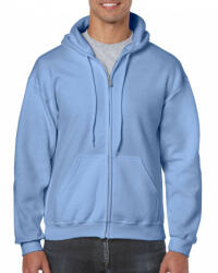 Gildan Uniszex kapucnis pulóver Gildan GI18600 Heavy Blend Adult Full Zip Hooded Sweatshirt -L, Carolina Blue