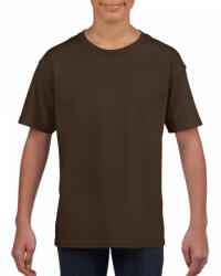 Gildan Gyerek póló Gildan GIB64000 Softstyle Youth T-Shirt -M, Dark Chocolate