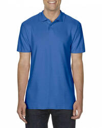 Gildan Férfi galléros póló Gildan GI64800 Softstyle Adult Double piqué polo -S, Royal
