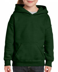 Gildan Gyerek kapucnis pulóver Gildan GIB18500 Heavy Blend Youth Hooded Sweatshirt -S, Forest Green