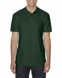 Gildan Férfi galléros póló Gildan GI64800 Softstyle Adult Double piqué polo -L, Forest Green