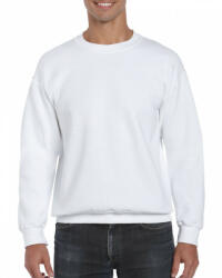 Gildan Uniszex pulóver Gildan GI12000 Dryblend Adult Crewneck Sweatshirt -L, White