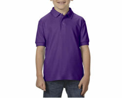 Gildan Gyerek galléros póló Gildan GIB72800 Dryblend Youth Double piqué polo Shirt -XS, Purple