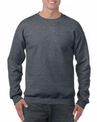 Gildan Uniszex pulóver Gildan GI18000 Heavy Blend Adult Crewneck Sweatshirt -XL, Dark Heather