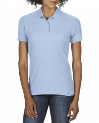 Gildan Női galléros póló Gildan GIL75800 Dryblend Ladies' Double piqué polo -L, Light Blue