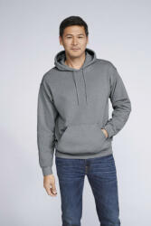 Gildan Uniszex kapucnis pulóver Gildan GI18500 Heavy Blend Adult Hooded Sweatshirt -L, Graphite Heather