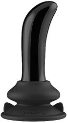 Chrystalino Vibrator din Sticla Prickly, Remote Control, Ventuza Silicon Detasabila, 10 Moduri Vibratii, USB, 11 cm Vibrator