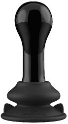 Chrystalino Dop Anal din Sticla Globy, Remote Control, Ventuza Silicon Detasabila, 10 Moduri Vibratii, USB, 11 cm