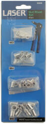 Laser Tools LAS-5869 szegecsanya készlet, alumínium, M3 - M4 - M5 - M6, 40 darabos (LAS-5869) - praktikuskft