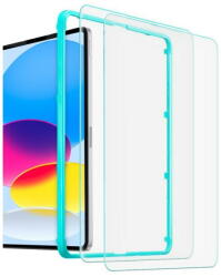 ESR Set 2 folii protectie transparente Case Friendly ESR Tempered Glass compatibil cu iPad 10.9 inch 2022 (4894240171592)