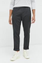 Abercrombie & Fitch pantaloni barbati, culoarea negru, drept 9BYY-SPM0YJ_99X