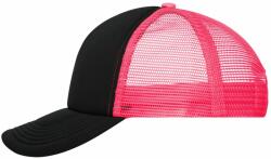 Myrtle Beach (Daiber) 5 paneles sapka MB070 - Fekete / neon rózsaszín | unisex (MB070-1792800)