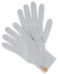 Vlnka Merino gyapjúból készült ujjas kesztyűk világos szürke méret S