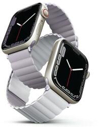 UNIQ pasek Revix Apple Watch Series 4/5/6/7/8/SE/SE2 38/40/41mm. Megfordítható mágneses lila-fehér