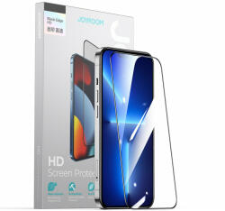 JOYROOM Knight 2, 5D TG edzett üveg iPhone 14 Plus teljes képernyőre, átlátszó kerettel (JR-H03)