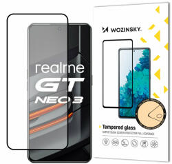 Wozinsky Super Tough Full Glue edzett üveg teljes képernyő keretben Case Friendly Realme GT Neo 3 Fekete