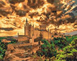 Festés számok szerint - Alcázari kastély, Segovia Méret: 40x50cm, Keretezés: Keret nélkül (csak a vászon)