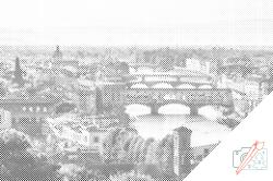  PontPöttyöző - Városkép - Firenze 2 Méret: 40x60cm, Keretezés: Keret nélkül (csak a vászon), Szín: Piros