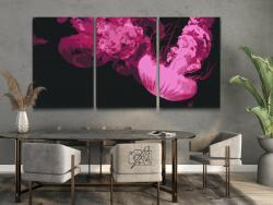 Festés számok szerint - Rózsaszín medúza (3 db-os készlet) Méret: 40x60cm (3db), Keretezés: Keret nélkül (csak a vászon)