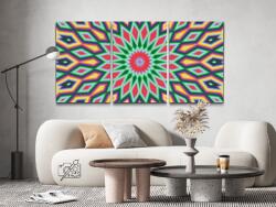 Festés számok szerint - Színes minta 7 (3 db-os készlet) Méret: 40x60cm (3db), Keretezés: Keret nélkül (csak a vászon)
