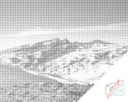 PontPöttyöző - Mulhacén Sierra Nevada, Spanyolország Méret: 40x50cm, Keretezés: Keret nélkül (csak a vászon), Szín: Zöld