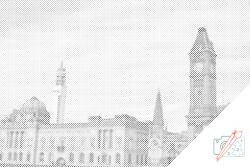  PontPöttyöző - Birmingham, Anglia 2 Méret: 40x60cm, Keretezés: Keret nélkül (csak a vászon), Szín: Fekete