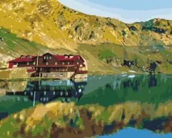 Festés számok szerint - Bilea-tó, Románia 2 Méret: 40x50cm, Keretezés: Keret nélkül (csak a vászon)